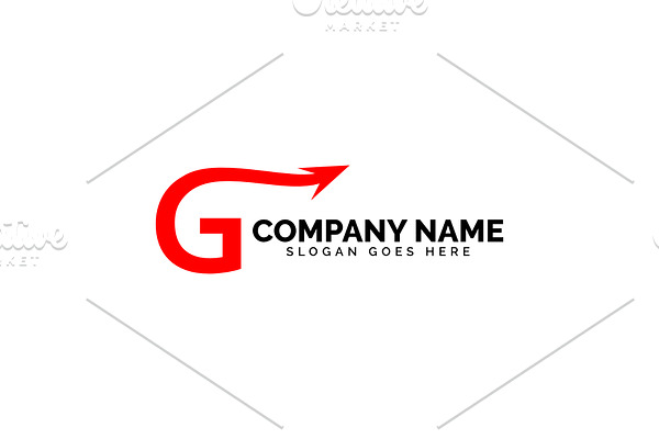 g letter arrow logo