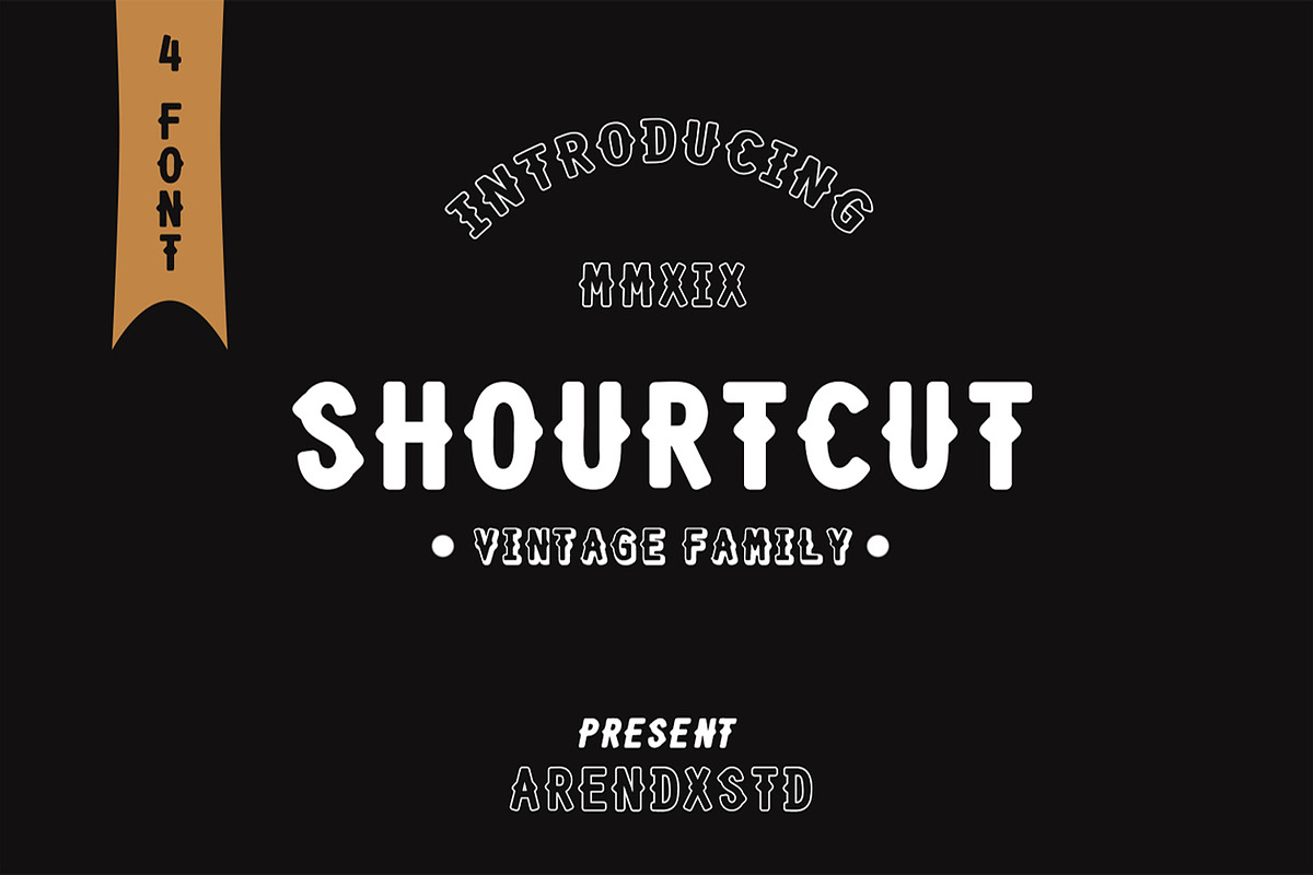 Shourtcut Vintage Bundle Font in Blackletter Fonts - product preview 8