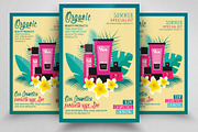 Organic Beauty Cosmetic Flyer