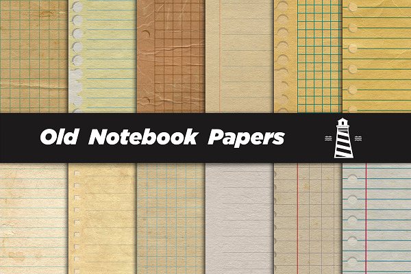 Vintage Notebook Digital Paper