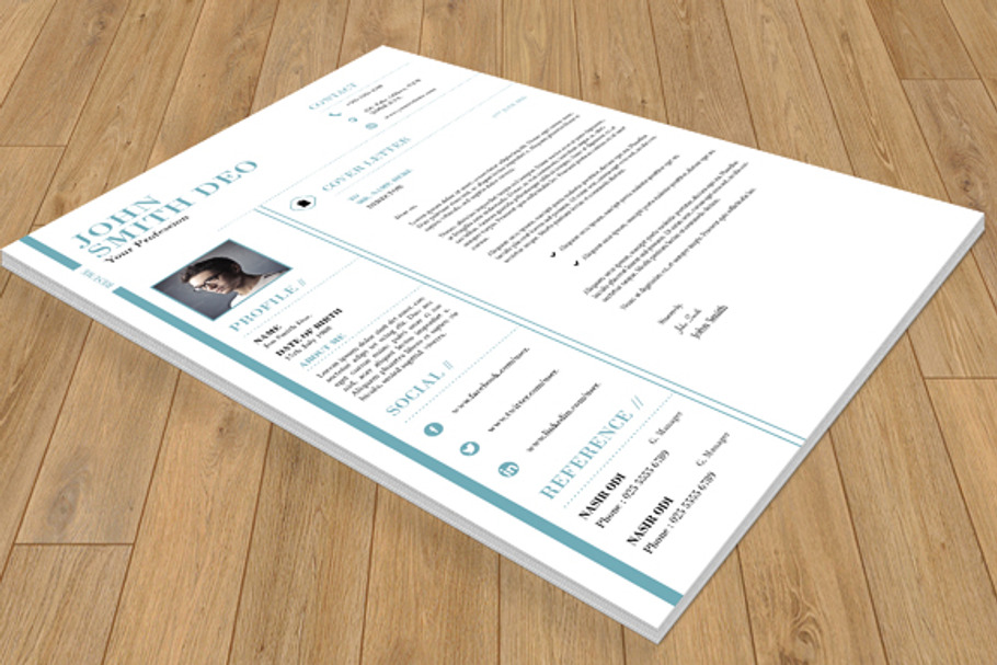 Resume With Cover Letter-V11 in Letter Templates - product preview 8
