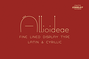 Allioideae - Fine Lined Display Font