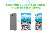 Galaxy Note 3 Lite 3d Case  Mockup
