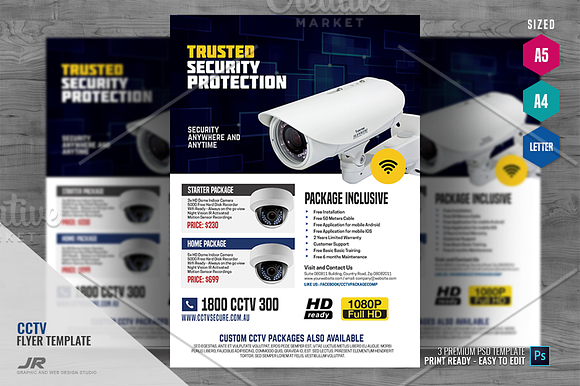 CCTV Shop Promo Flyer in Flyer Templates - product preview 3