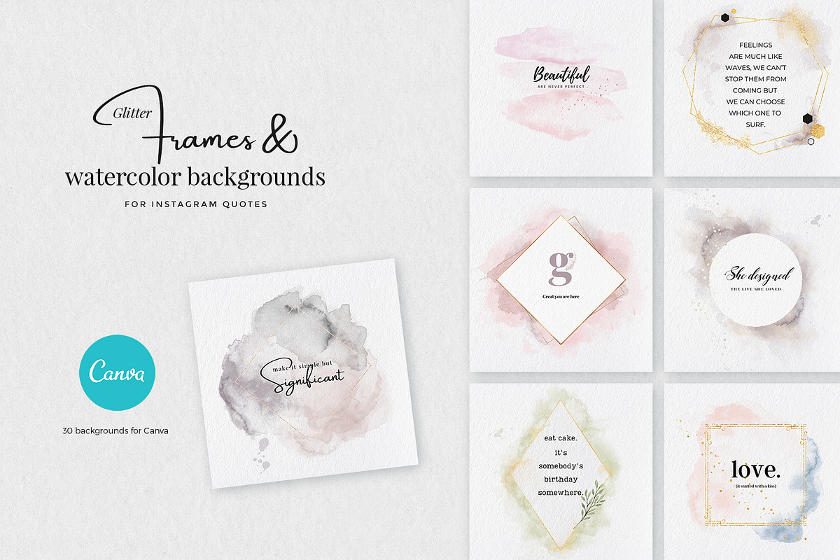 Frames & Background for Quotes in Instagram Templates - product preview 8