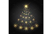 Confetti lights christmas tree
