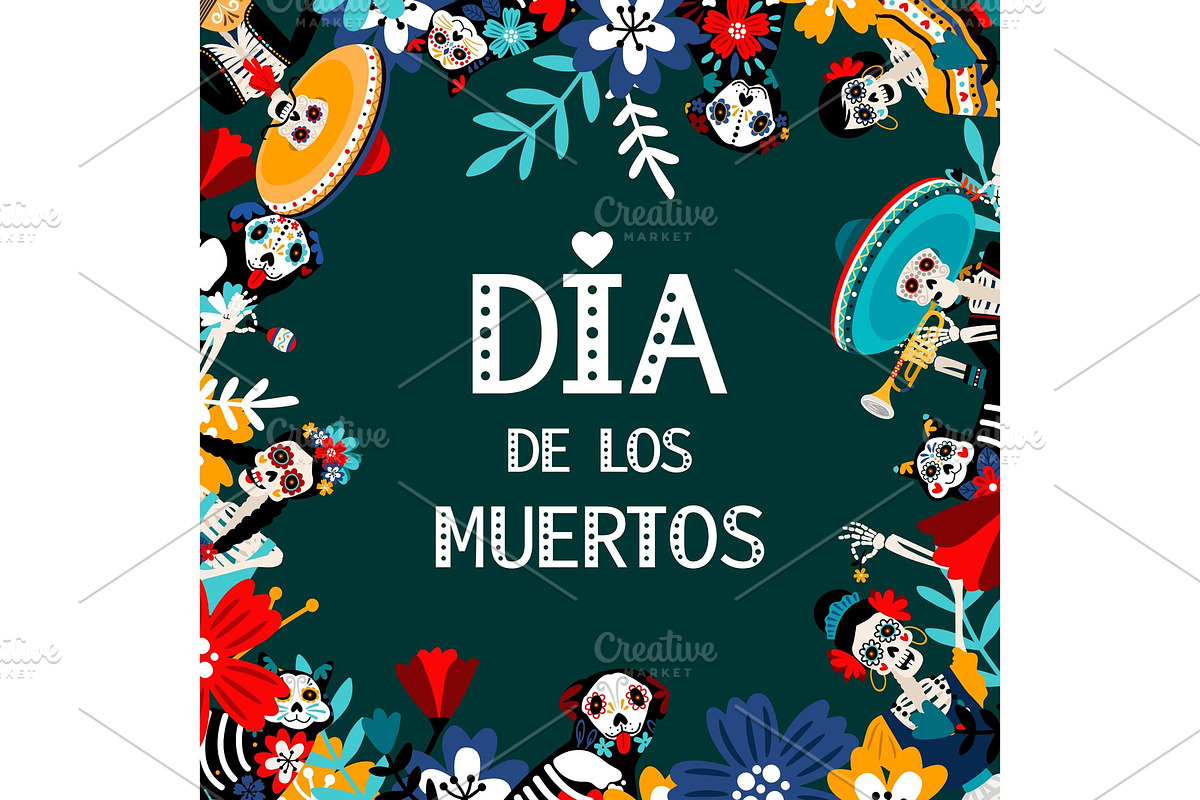 Day of Dead, Dia de los, muertos in Objects - product preview 8