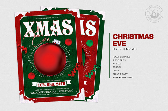 Christmas Eve Flyer Template V9 in Flyer Templates - product preview 1