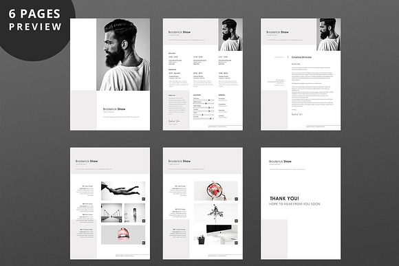 Crux Resume Template in Resume Templates - product preview 6