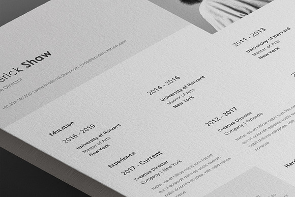 Crux Resume Template in Resume Templates - product preview 13