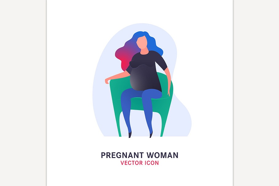 Pregnant woman icon in Icons - product preview 8