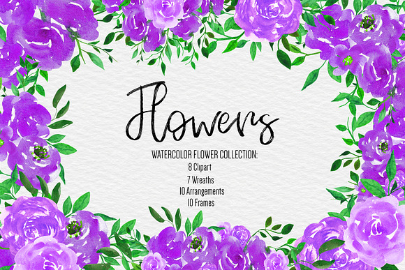 Watercolor Flower Illustration in Illustrations - product preview 4
