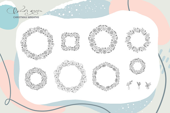Christmas monoline collection SVG in Objects - product preview 5