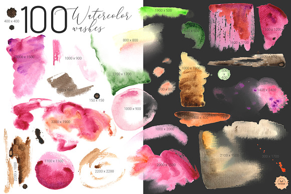 Nature Abstractions - Watercolor Set in Illustrations - product preview 3