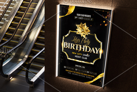 Birthday Invitation Flyer in Flyer Templates - product preview 1