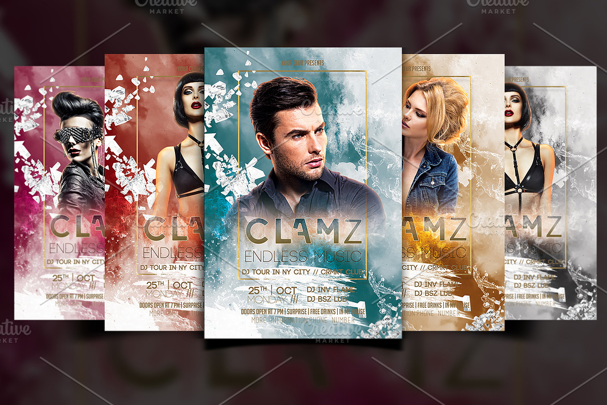 Artist Dj Flyer in Flyer Templates - product preview 8