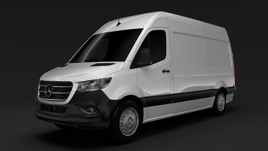 Mercedes Benz Sprinter Panel Van L2 in Vehicles - product preview 3