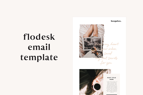 Bungalow Flodesk Email Template