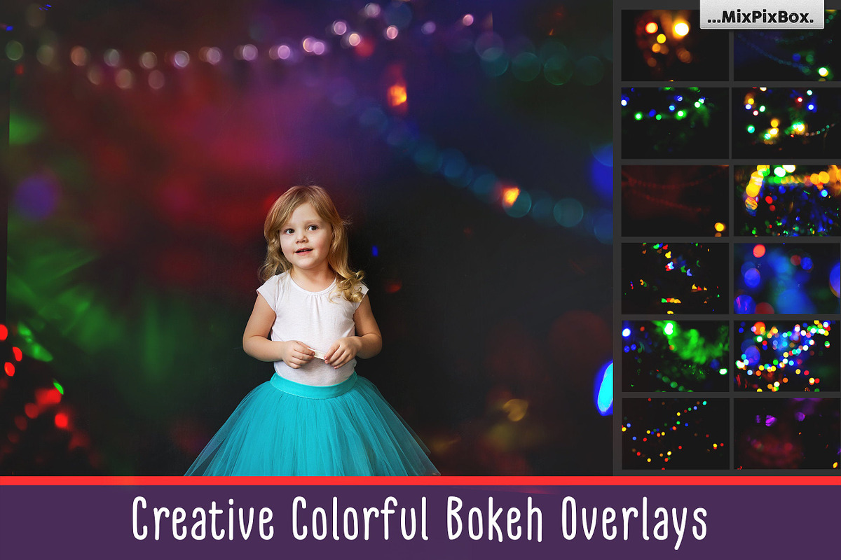 Colorful Bokeh Photo Overlays in Add-Ons - product preview 8