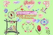 Bundle Watercolor Spring of Love