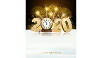 Happy New Year background with 2020