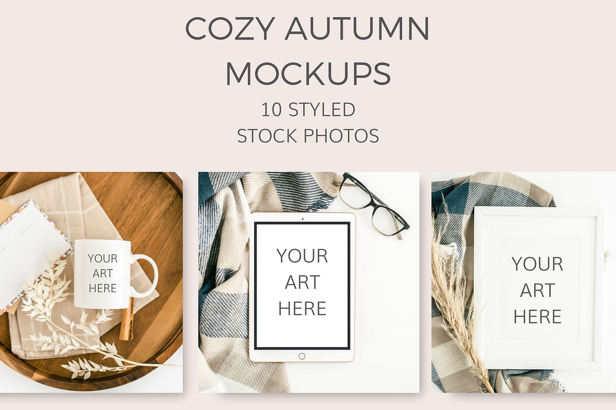 Cozy Autumn Mockups (10 Images) in Mobile & Web Mockups - product preview 8