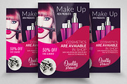 Beauty Cosmetic Discount Offer Flyer