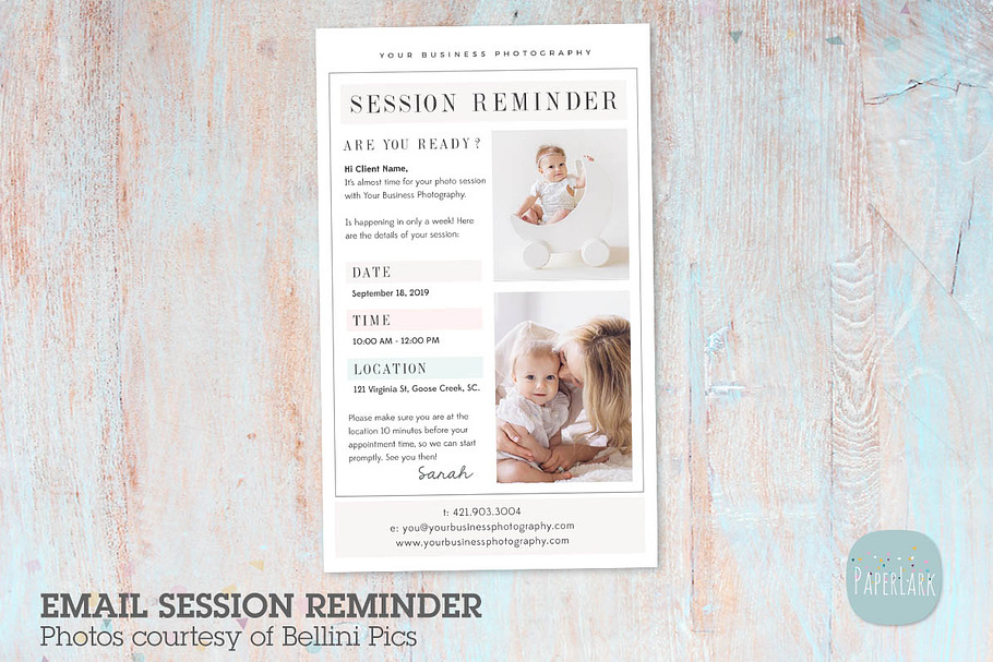 VG022 Photography Session Reminder in Email Templates - product preview 8