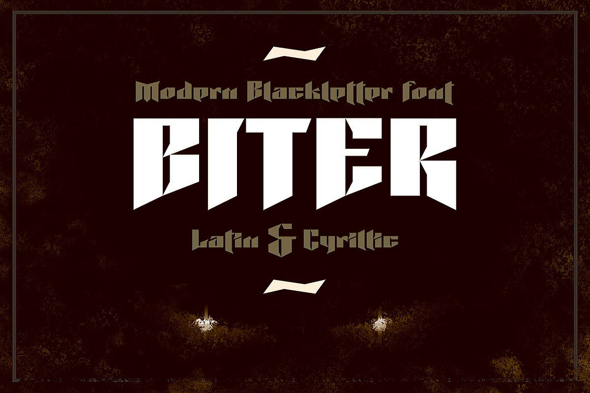 Biter | Modern gothic font in Blackletter Fonts - product preview 8