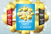 New Year party poster invitation