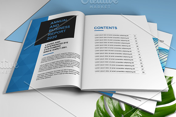 Annual Report Template V922 in Brochure Templates - product preview 1