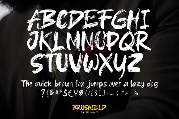 Brushield | Handwritten brush font in Blackletter Fonts - product preview 2