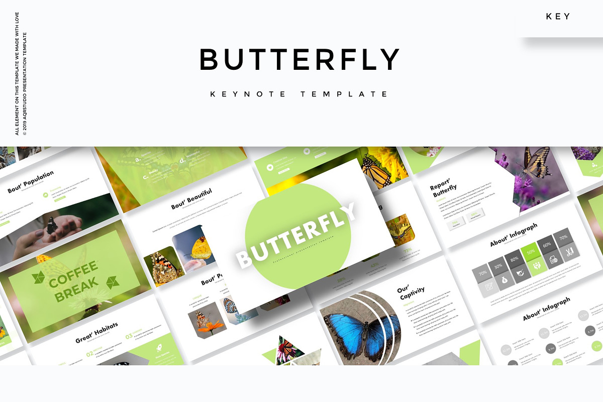 Butterfly - Keynote Template in Keynote Templates - product preview 8