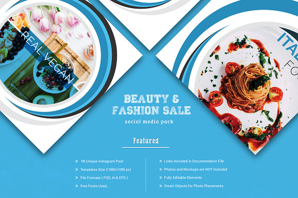 Restaurant Social Media Pack in Instagram Templates - product preview 3