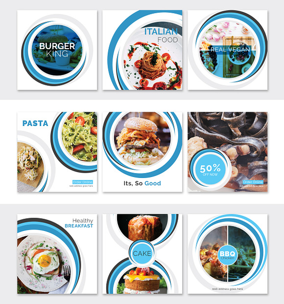 Restaurant Social Media Pack in Instagram Templates - product preview 5