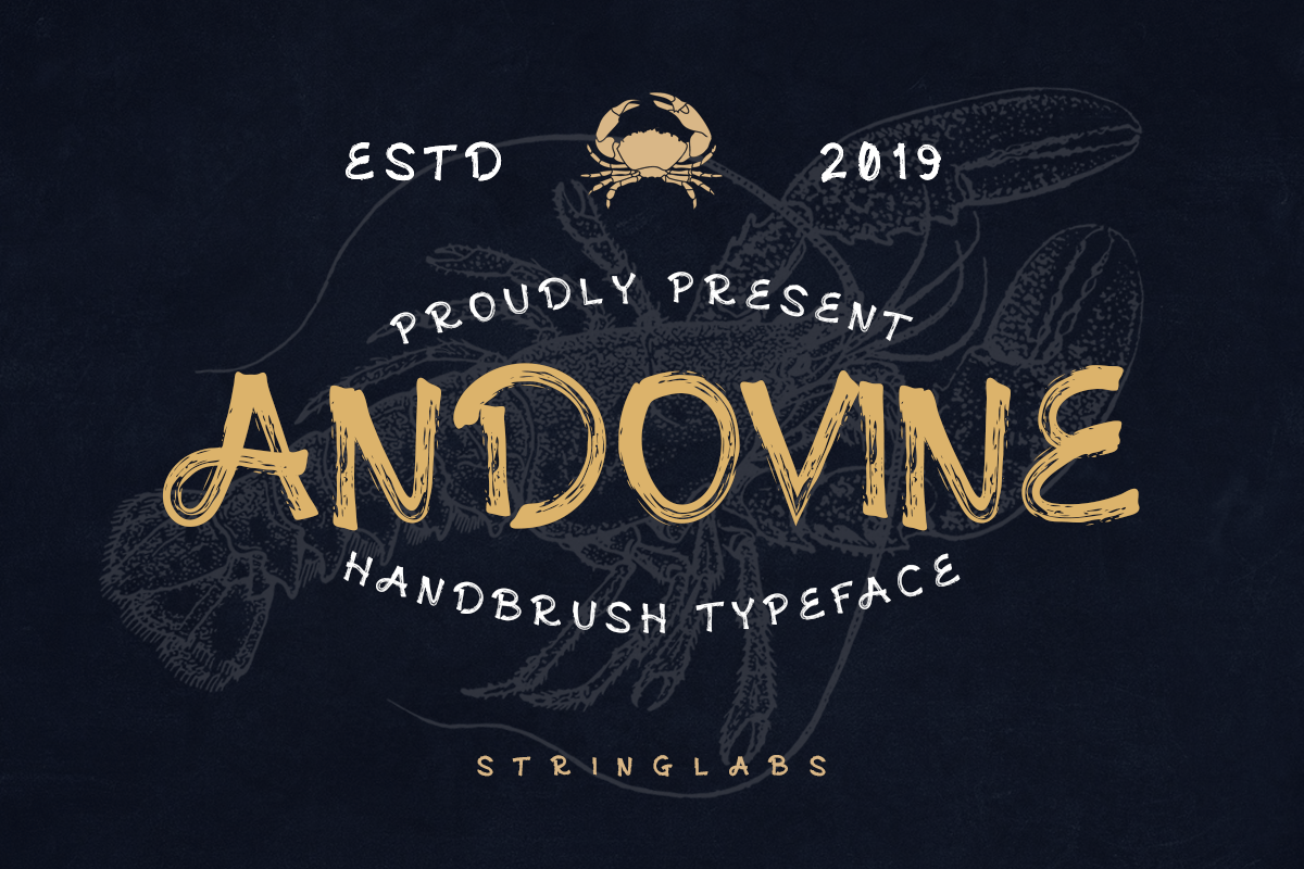 Andovine - Handbrush Typeface in Display Fonts - product preview 8