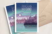 Finland. Travel poster. Suomi