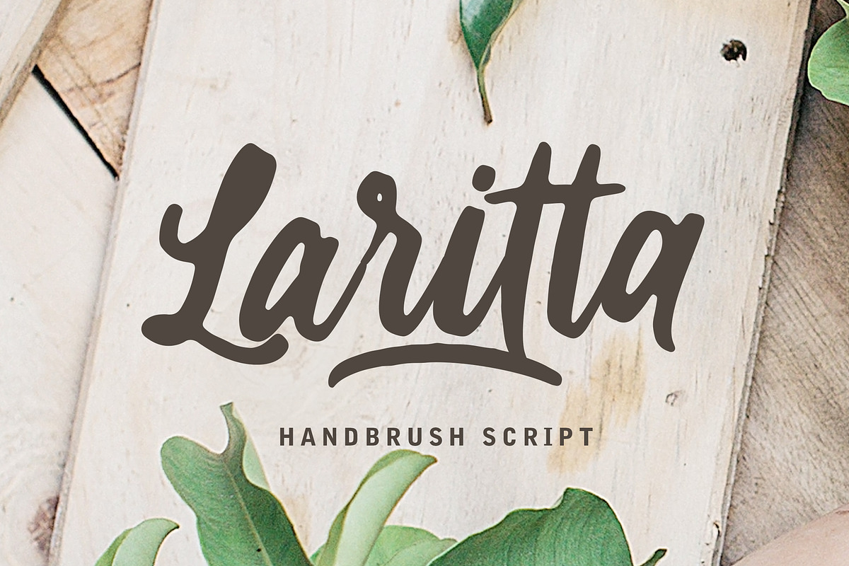 Laritta - Handbrush Script in Display Fonts - product preview 8