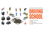 Driving School Isometric