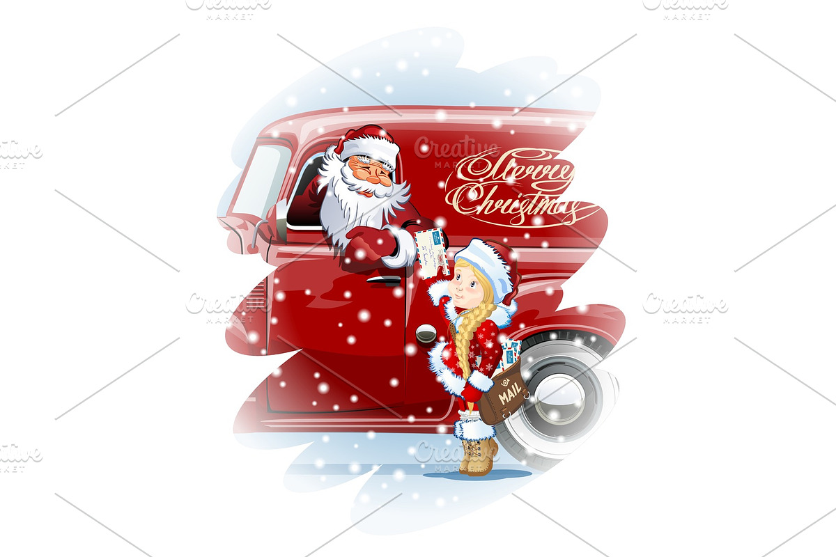 Christmas greeting card in Postcard Templates - product preview 8