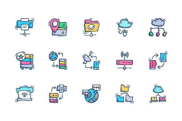 100 Networking And Web Hosting icons in Server Icons - product preview 7