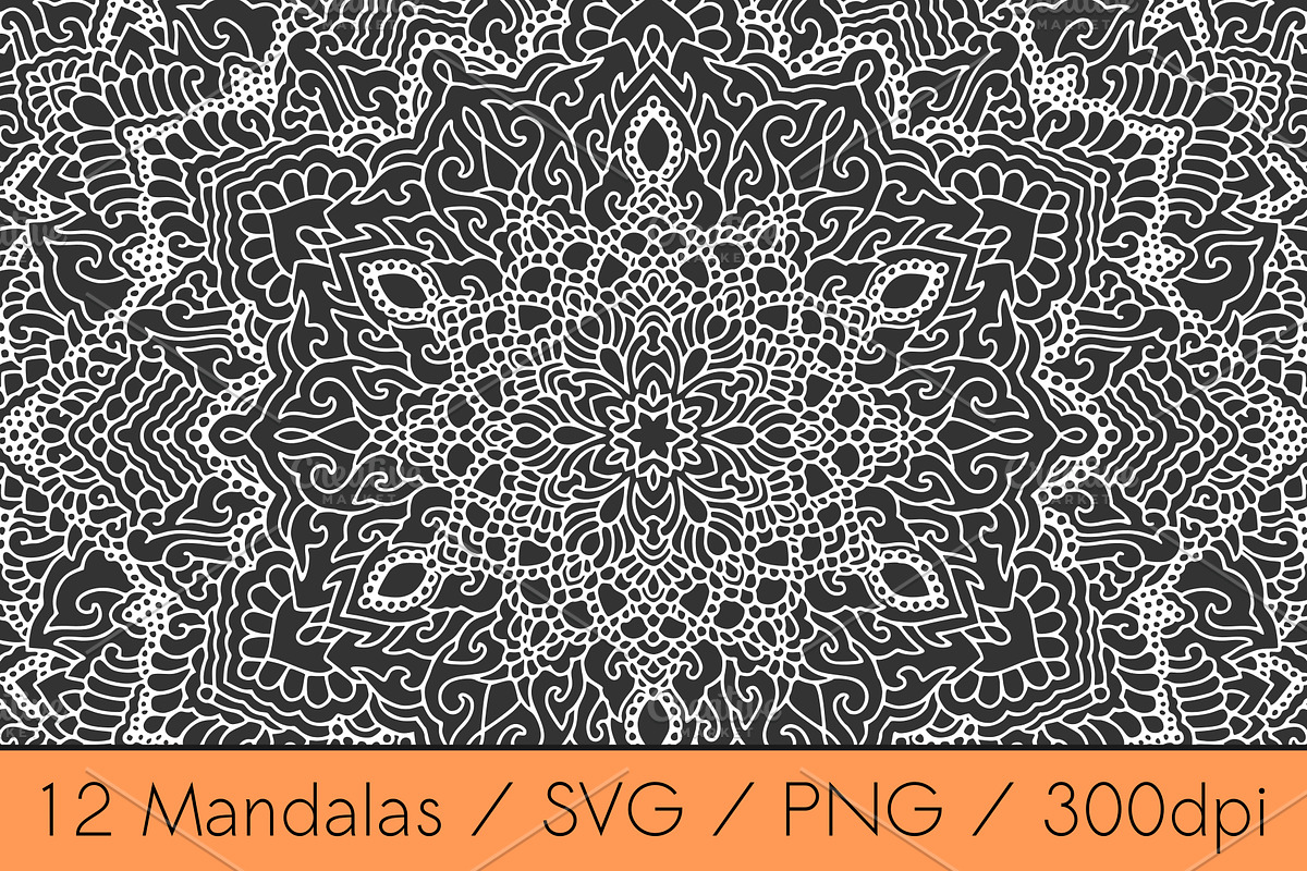 12 Mandalas in Illustrations - product preview 8