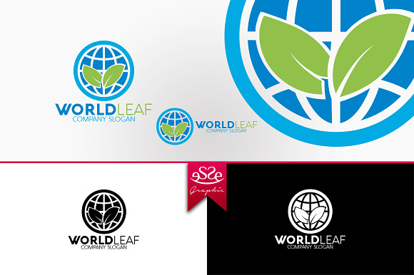 World Leaf Logo in Logo Templates - product preview 2