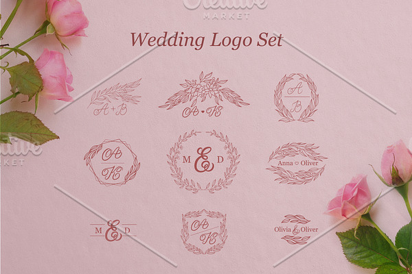 9 Wedding Logo Templates