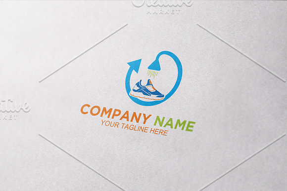 Shower Shoes Logo in Logo Templates - product preview 1