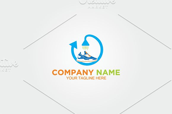 Shower Shoes Logo in Logo Templates - product preview 2
