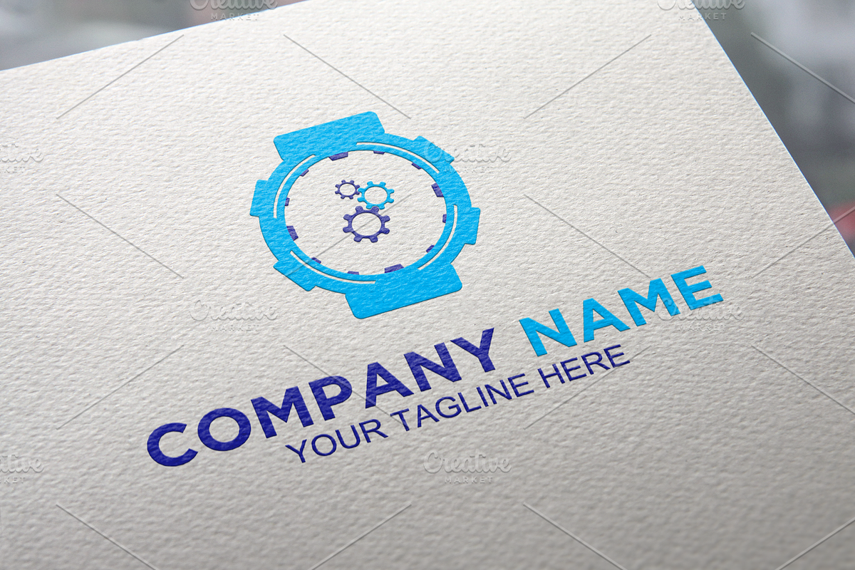 Watches and Gears Services Logo in Logo Templates - product preview 8