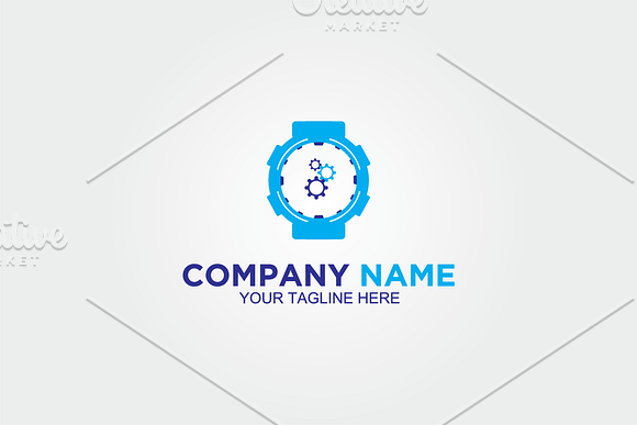 Watches and Gears Services Logo in Logo Templates - product preview 2