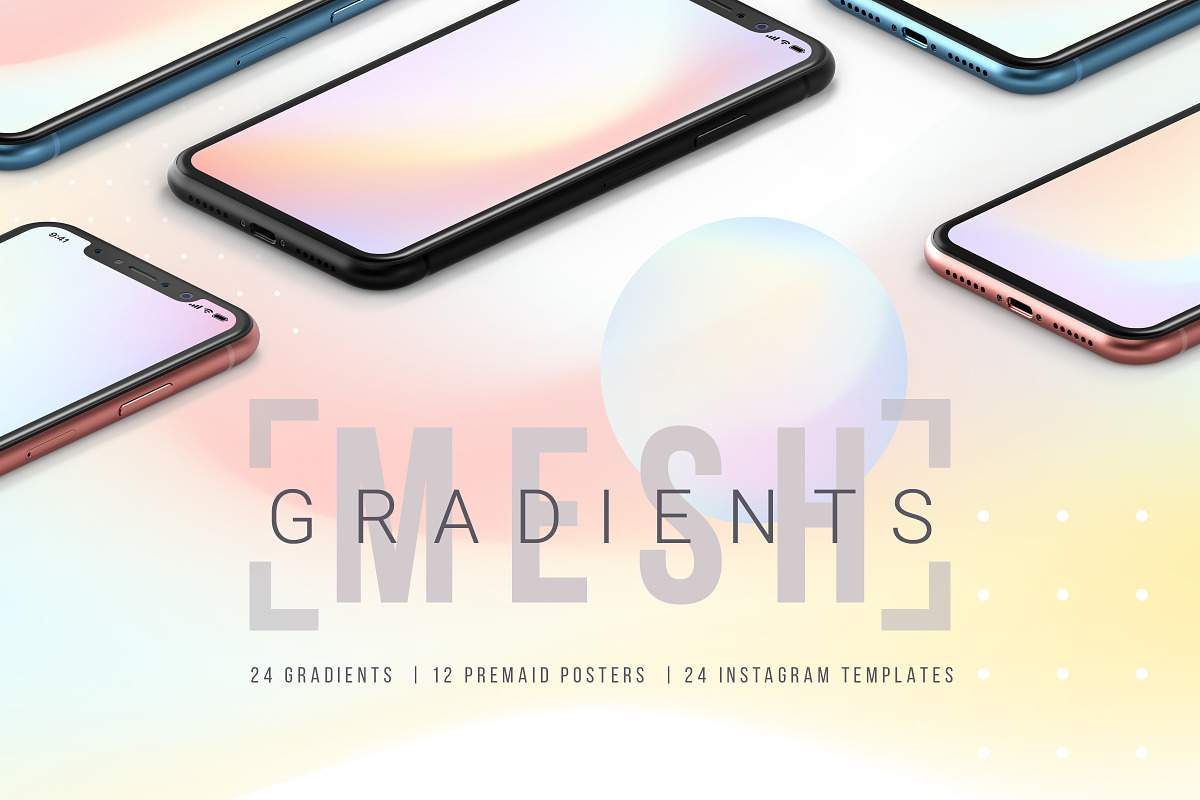 Mesh Gradients Set in Textures - product preview 8