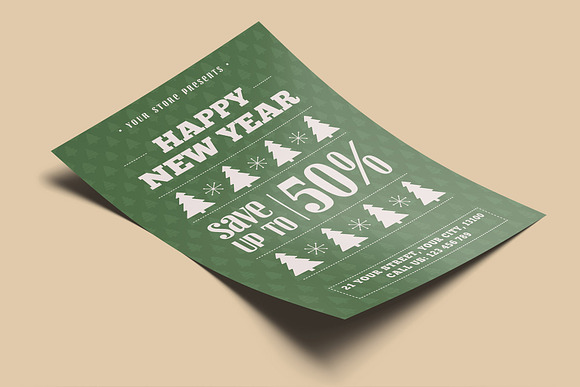 New Year Sale Flyer in Flyer Templates - product preview 1